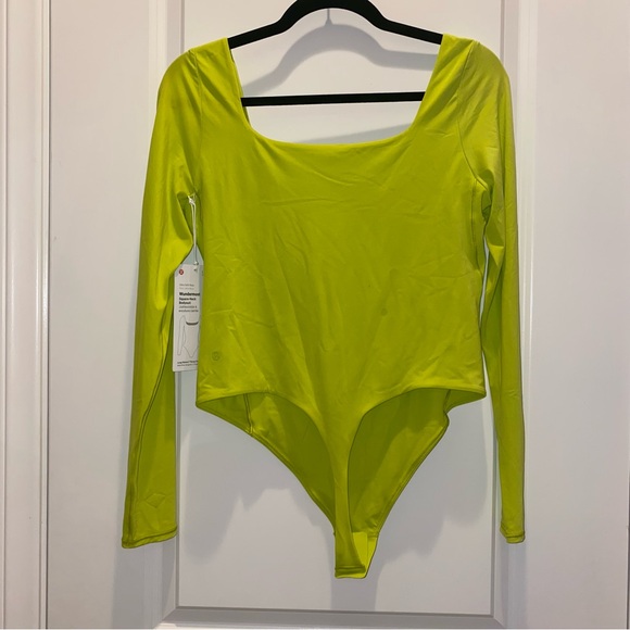 🆕 Lululemon Wundermost Square-Neck Long-Sleeve Bodysuit - Picture 4 of 8
